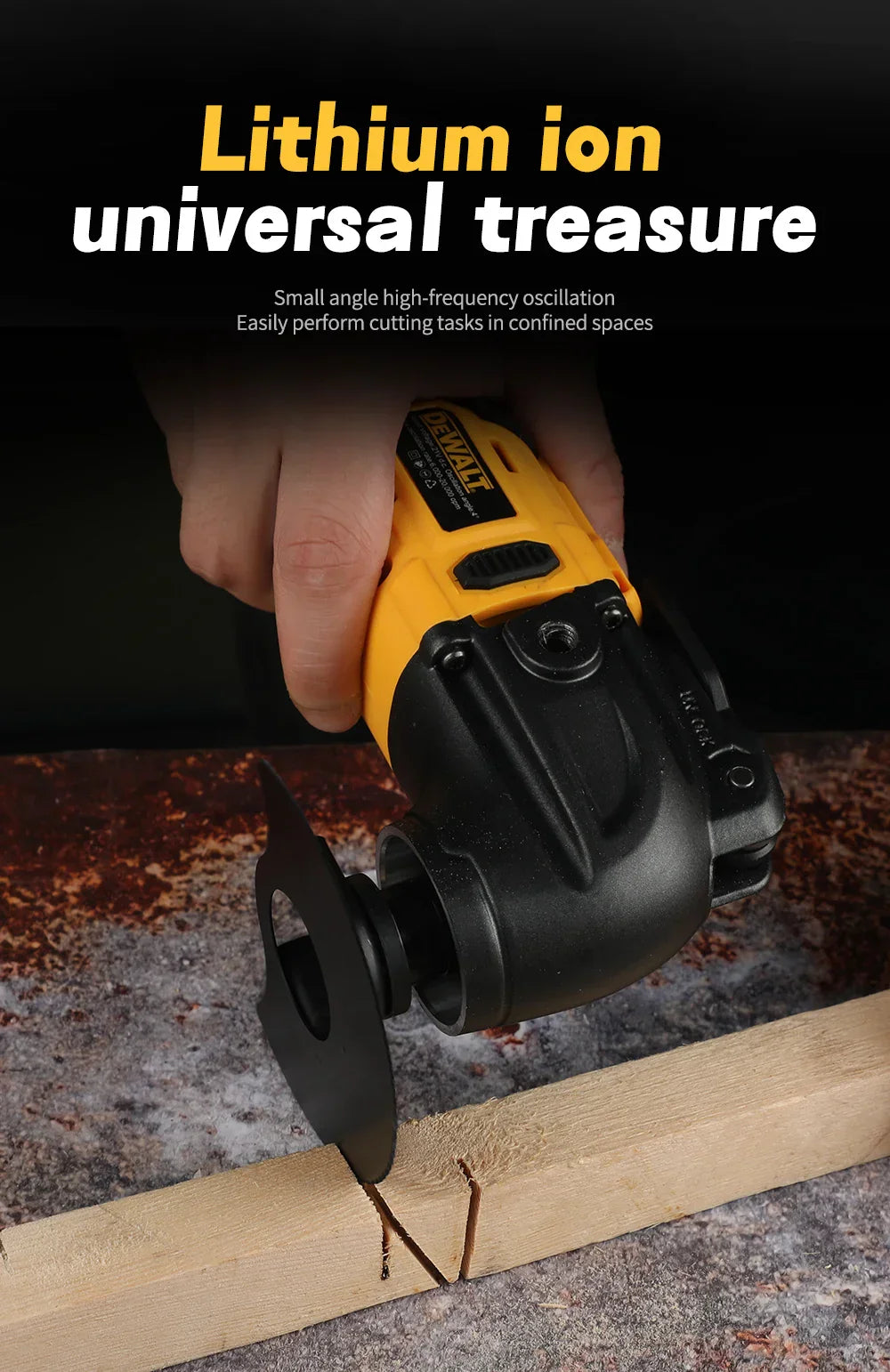 Utensile oscillante DeWalt Brushless a sgancio rapido — strumento multifunzionale, macchina da taglio elettrica ricaricabile