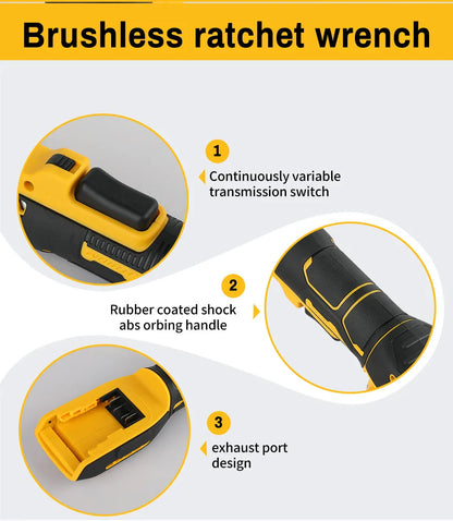 Dewalt 512 — Chiave ad angolo retto brushless da 20 V, coppia elevata da 95 N·m, 2500 RPM, design compatto per la manutenzione automobilistica.