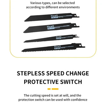 Sega reciproca elettrica brushless Dewalt 20V — utensile cordless da 2800 RPM per tagliare metallo, legno e tubi