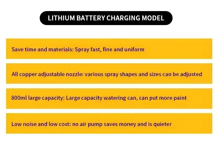 Pistola a spruzzo elettrica senza fili DEWALT da 800 ml — verniciatore portatile ad alta potenza per rivestimenti auto e mobili, aerografo compatibile con batteria DEWALT