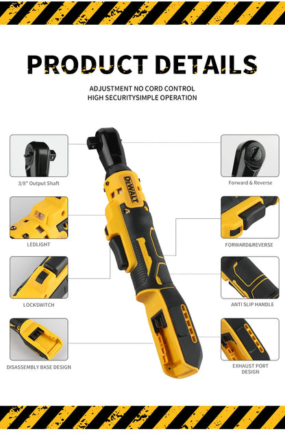 Dewalt 512 — Chiave ad angolo retto brushless da 20 V, coppia elevata da 95 N·m, 2500 RPM, design compatto per la manutenzione automobilistica.