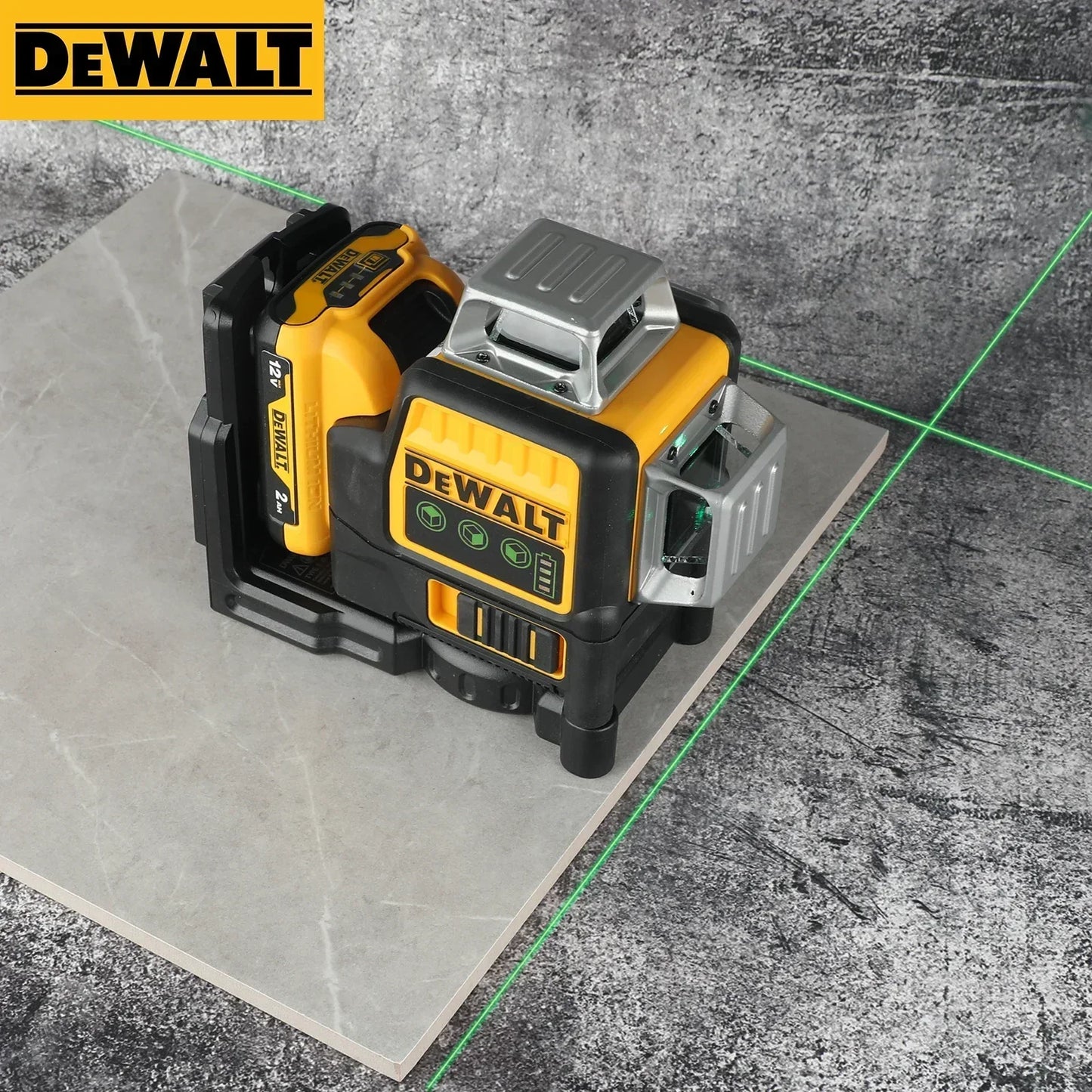 Livella laser DeWalt DW089LG a 360° — strumento di misurazione laser per edilizia, laser professionale con grado di precisione elevato, senza fili/ricaricabile